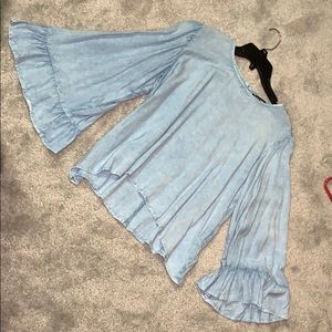 denim long sleeve shirt